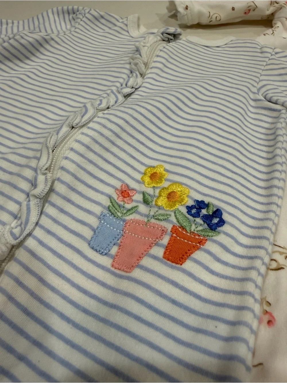 Little Me 3 Month Baby Girl Sleeper Footie Lot